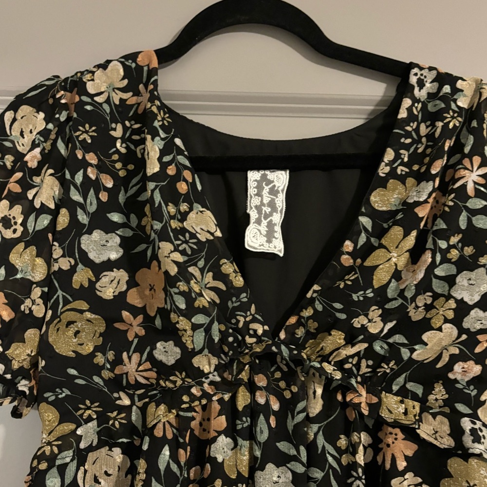 Floral Mini Dress - Picture 2 of 3